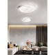 Lampada da soffitto moderna diffusore rotondo a led e struttura in alluminio