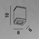 Lampada da soffitto per esterni in alluminio dal design moderno