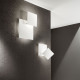 Lampada da soffitto piccola moderna con struttura in metallo e diffusore a led