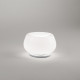 Lampada da tavolo a led con struttura in metallo e diffusore in vetro