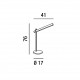 Lampada da tavolo a LED orientabile in alluminio design moderno