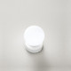 Lampada da tavolo grande moderna in metallo e diffusore a bocia in vetro