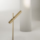 Lampada da tavolo led con struttura in metallo e diffusore orientabile