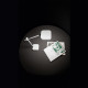 Lampada da tavolo orientabile in alluminio dal design moderno con luce a led