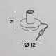 Lampada da tavolo per camerette con base in metallo in stile moderno