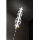 Lampada da terra a led con struttura in metallo diffusore in vetro