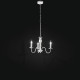 Lampadario classico a 3 braccia in metallo verniciato