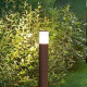 Paletto da giardino basso in metallo e diffusore in acrilico