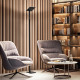 Pianatana a led in alluminio e diffusore orientabile quadrato in acrilico