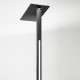 Pianatana a led in alluminio e diffusore orientabile quadrato in acrilico