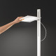 Pianatana a led in alluminio e diffusore orientabile quadrato 