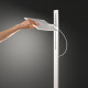 Pianatana a led in alluminio e diffusore orientabile quadrato 