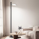 Pianatana a led in alluminio e diffusore orientabile quadrato 