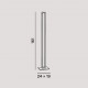 Piantana con diffusore a LED e struttura in alluminio dal design moderno