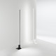 Piantana led in metallo e diffusore in acrilico dal design moderno