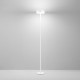 Piantana moderna a led struttura in metallo diffusore in vetro