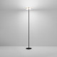 Piantana moderna a led struttura in metallo diffusore in vetro