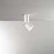 Faretto da soffitto led con struttura in metallo e faretto orientabile 