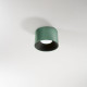 Plafoniera a led con struttura cilindrica in metallo dal design moderno