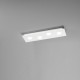 Plafoniera a led con struttura in alluminio rettangolare dal design moderno