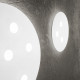 Plafoniera a led con struttura in alluminio rotonda dal design moderno