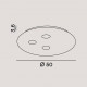 Plafoniera a led con struttura in alluminio rotonda dal design moderno