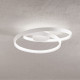 Plafoniera a led con struttura in metallo e diffusore a spirale