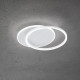 Plafoniera a led grande con struttura in metallo dal design moderno