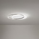 Plafoniera a led grande con struttura in metallo dal design moderno