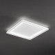 Plafoniera a led grande con struttura in metallo quadrata dal design moderno