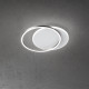 Plafoniera a led piccola con struttura in metallo dal design moderno