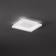 Plafoniera a led piccola con struttura in metallo quadrata dal design moderno
