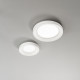 Plafoniera a led grande con struttura in metallo rotonda dal design moderno