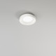 Plafoniera a led piccola con struttura in metallo rotonda dal design moderno