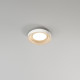 Plafoniera a led piccola con struttura in metallo rotonda dal design moderno