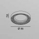 Plafoniera a led piccola con struttura in metallo rotonda dal design moderno