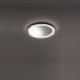 Plafoniera a led piccola con struttura in metallo rotonda dal design moderno