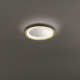 Plafoniera a led piccola con struttura in metallo rotonda dal design moderno
