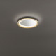Plafoniera a led piccola con struttura in metallo rotonda dal design moderno