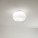 Plafoniera led con struttura in metallo e diffusore in vetro