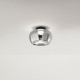 Plafoniera led con struttura in metallo e diffusore in vetro