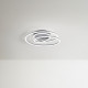 Plafoniera da soffitto a led con struttura in metallo e diffusore a spirale