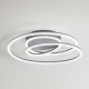 Plafoniera da soffitto a led con struttura in metallo e diffusore a spirale