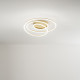 Plafoniera da soffitto a led con struttura in metallo e diffusore a spirale