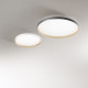 Plafoniera da soffitto grande con led dimmerabile struttura in metallo rotonda