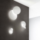 Plafoniera da soffitto grande moderna a led con diffusore in metallo rotondo