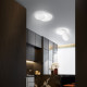 Plafoniera da soffitto grande moderna a led con diffusore in metallo rotondo