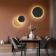Plafoniera da soffitto grande moderna a led con diffusore in metallo rotondo
