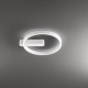 Plafoniera da soffitto in metallo a led dimmerabile con diffusore in acrilico