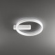 Plafoniera da soffitto in metallo a led dimmerabile con diffusore in acrilico